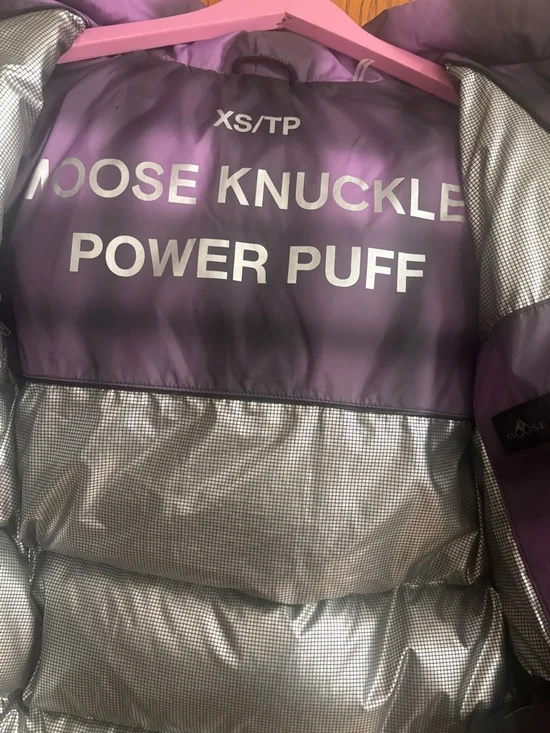 Moose Knuckles Power Puff Thudaka Puffer Jacket In Arctic Violet - Picture 5 of 11